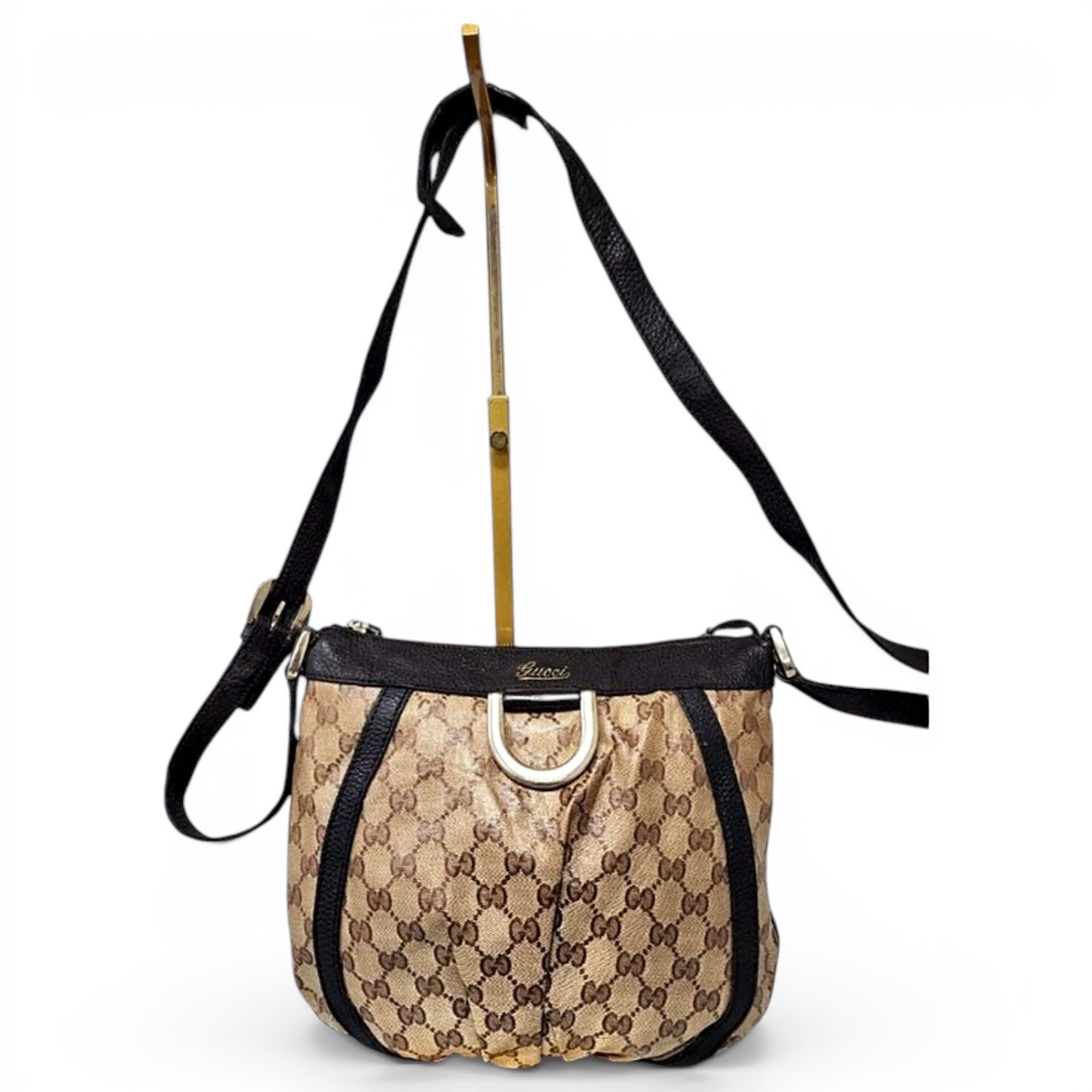 GG Ring leather handbag