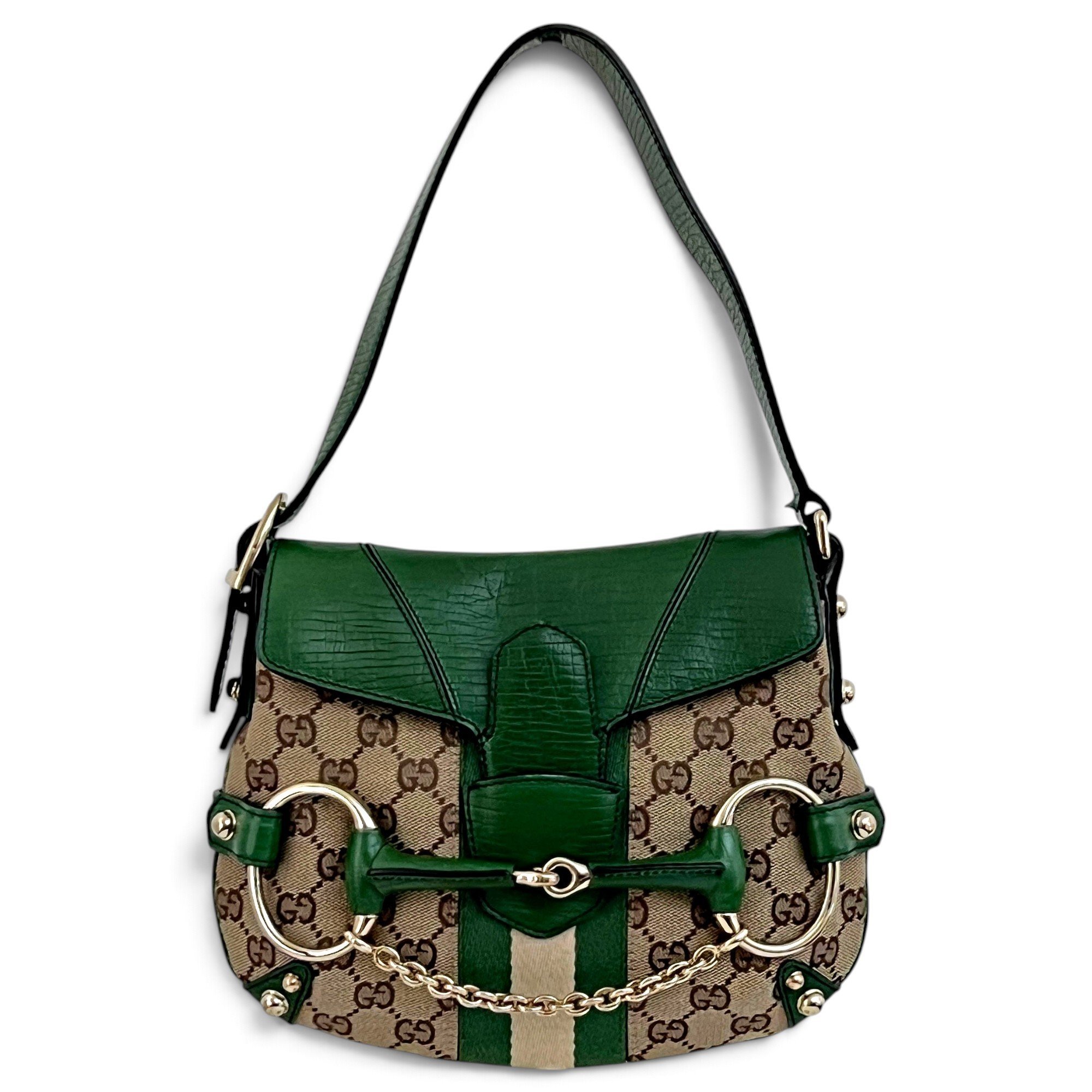 Horsebit Chain leather handbag
