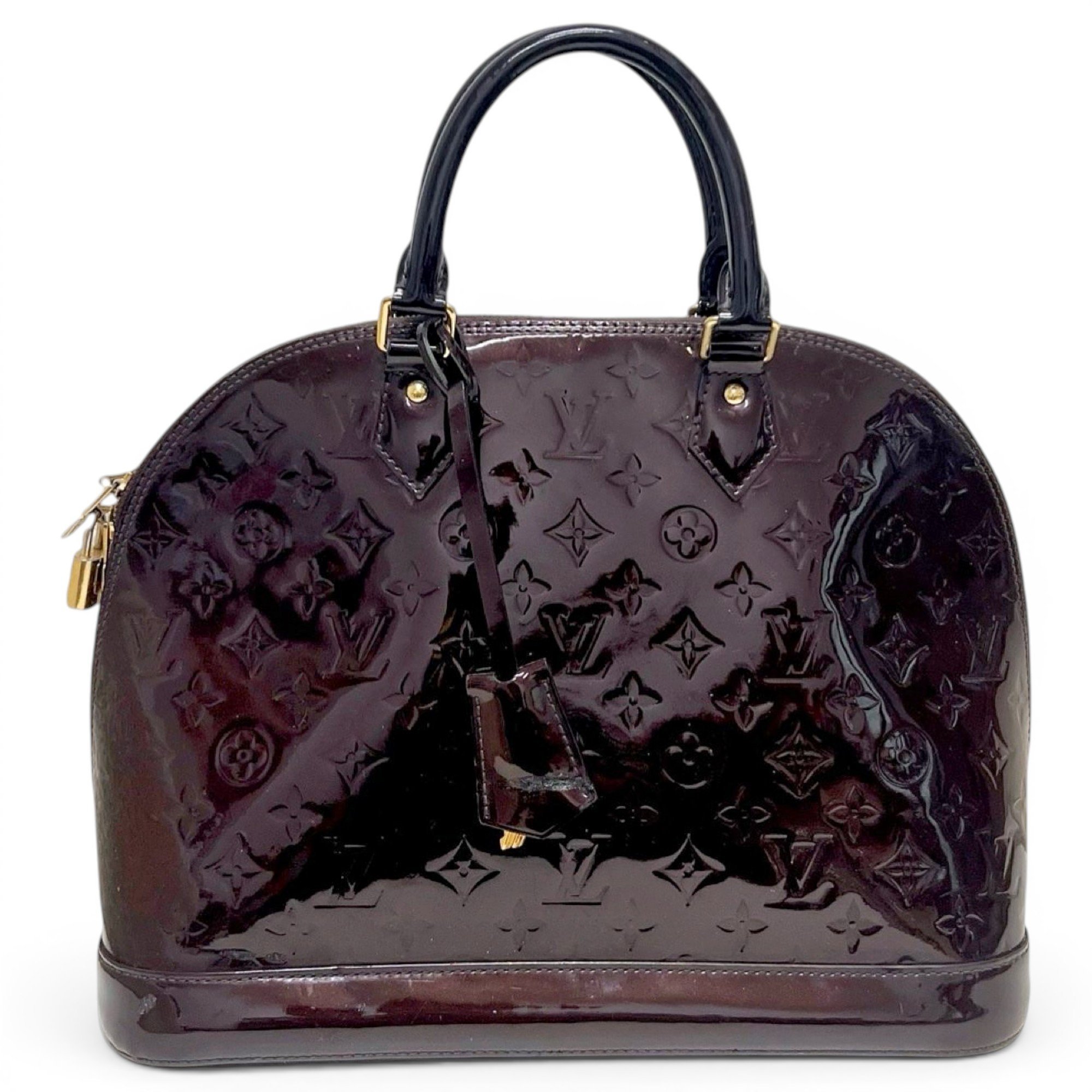 Alma patent leather handbag
