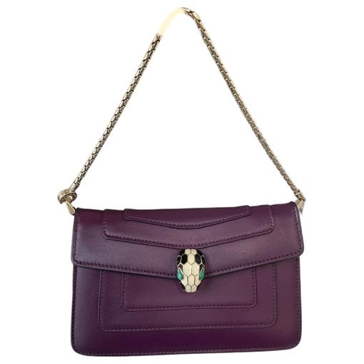 Serpenti leather handbag