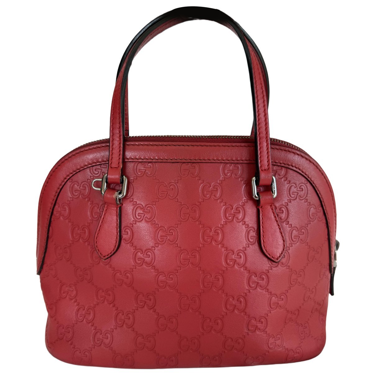 Dôme leather handbag