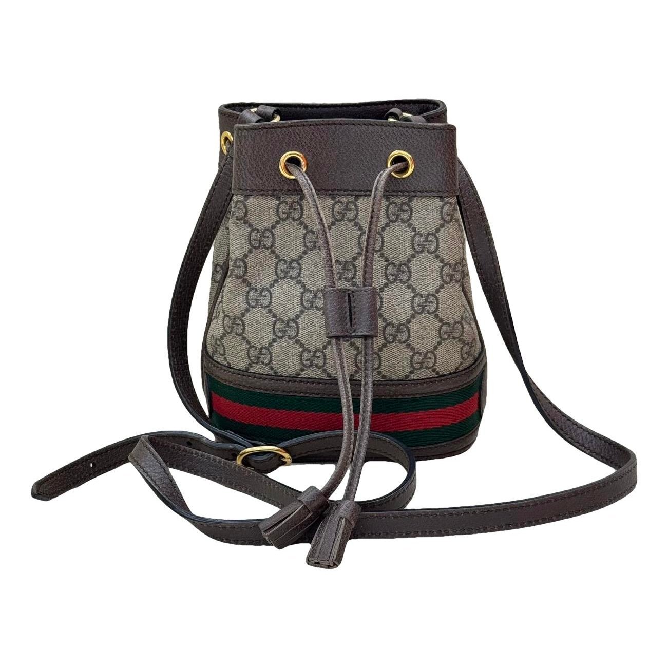 Ophidia Bucket leather handbag
