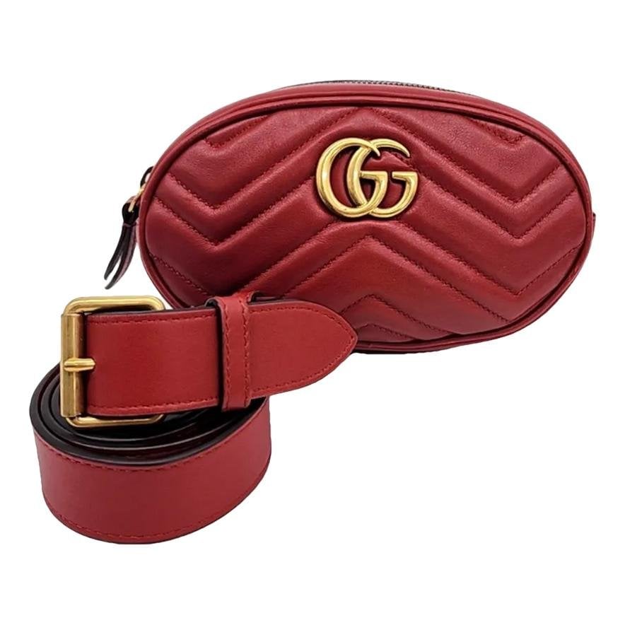 GG Marmont Oval leather handbag