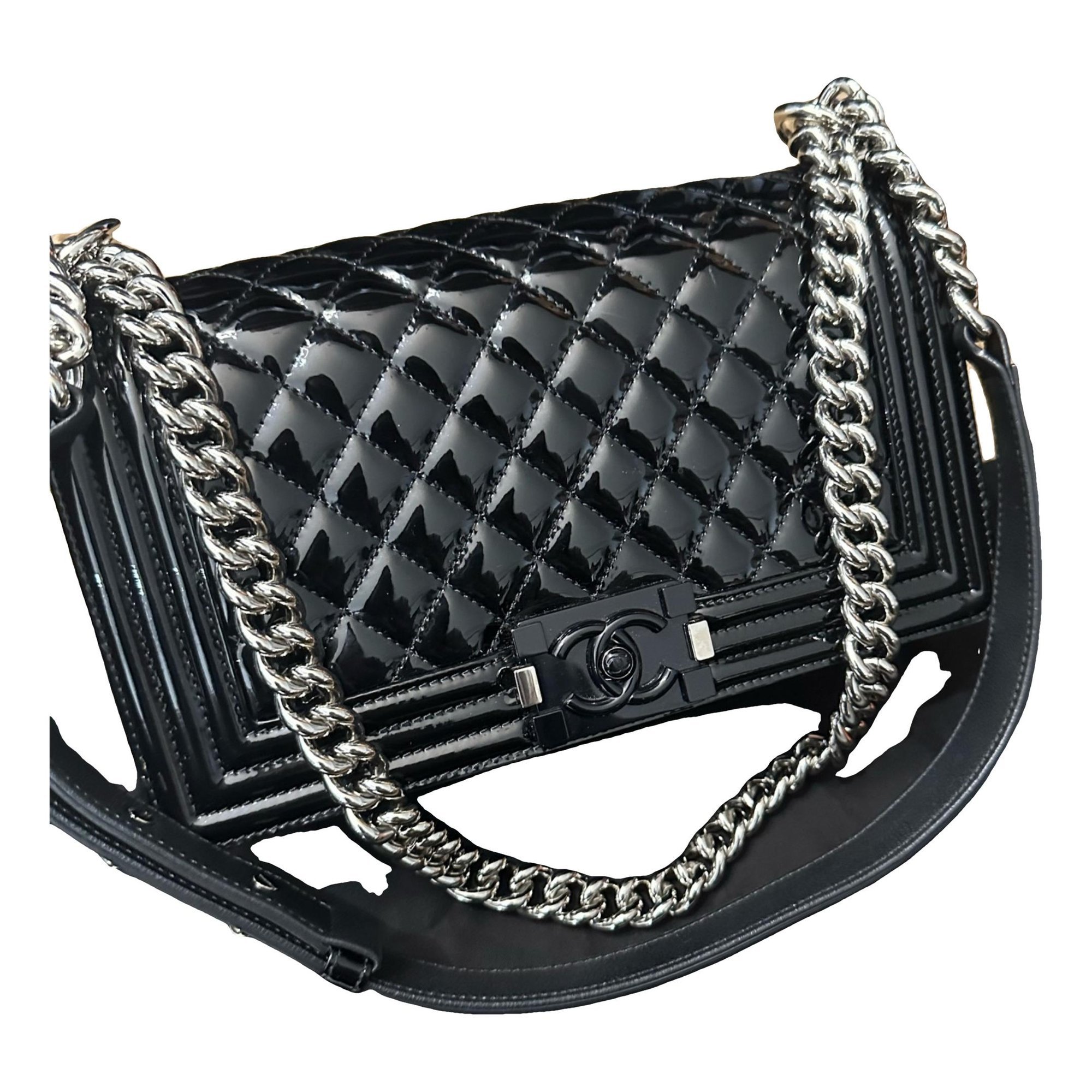 Boy patent leather handbag