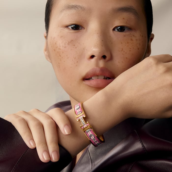 Crépuscule Violet Clic H Etriers Bracelet