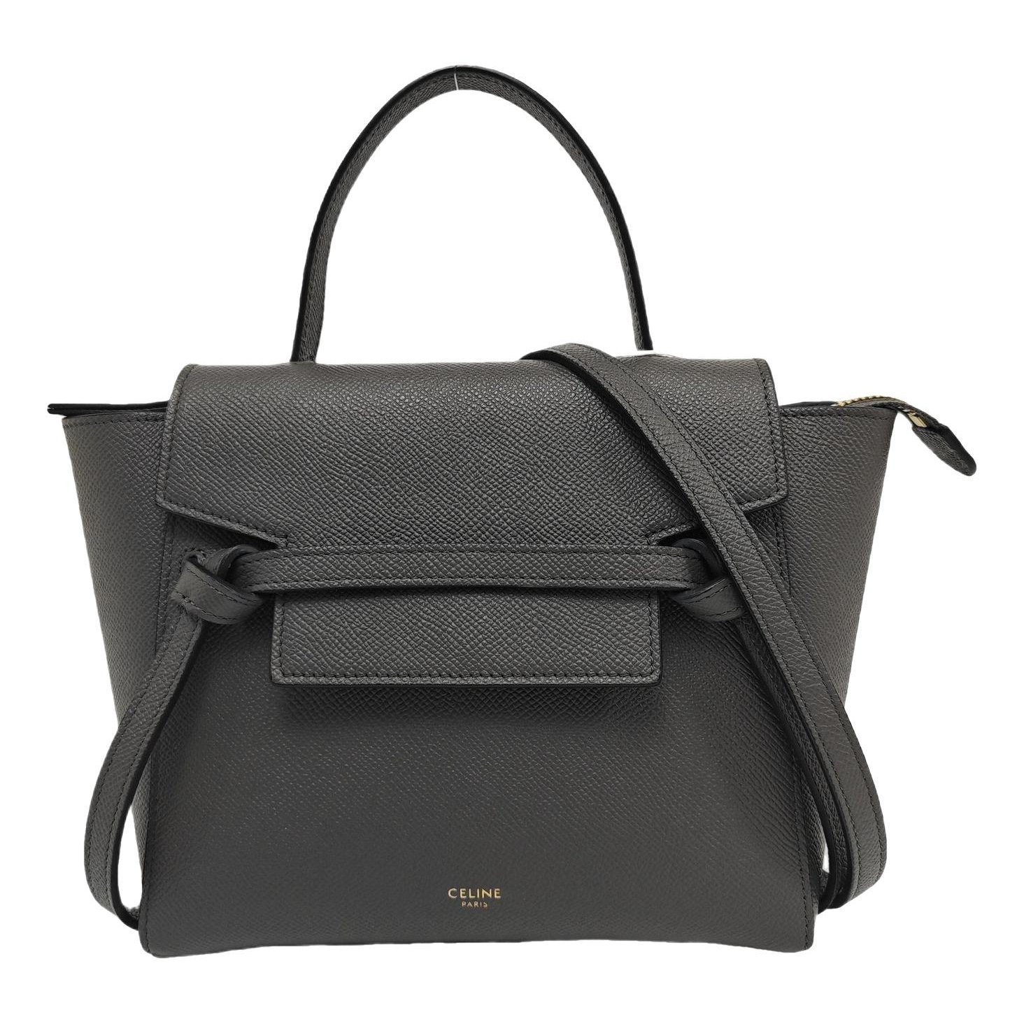 Belt leather handbag