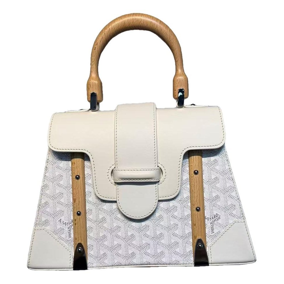 Goyard Saïgon leather handbag