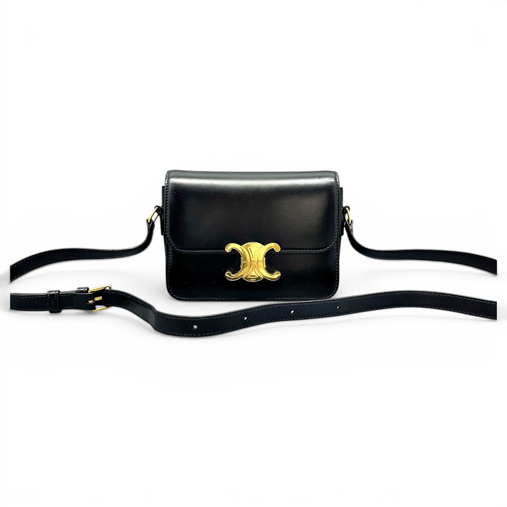 Triomphe leather handbag