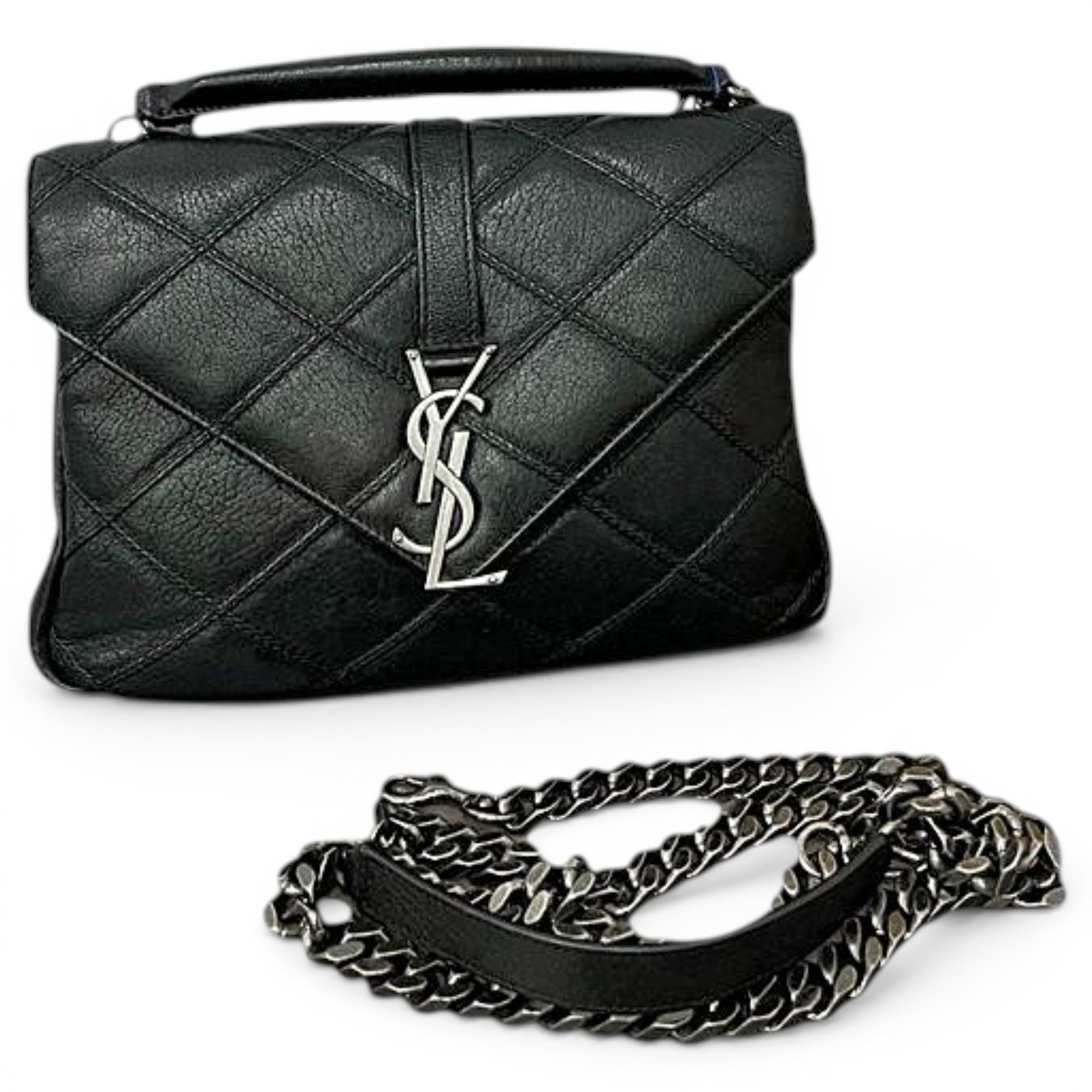 Collége monogramme leather handbag