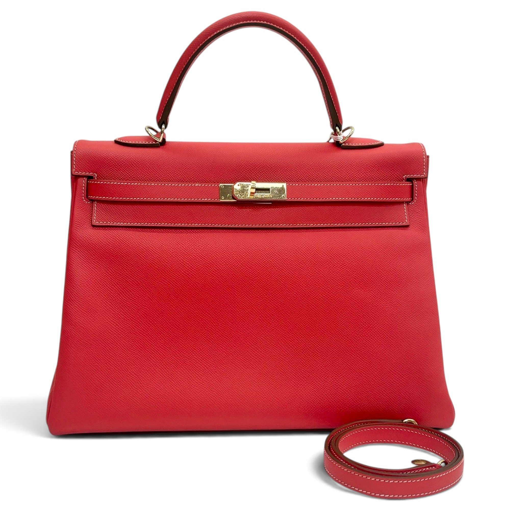Kelly 32 leather handbag