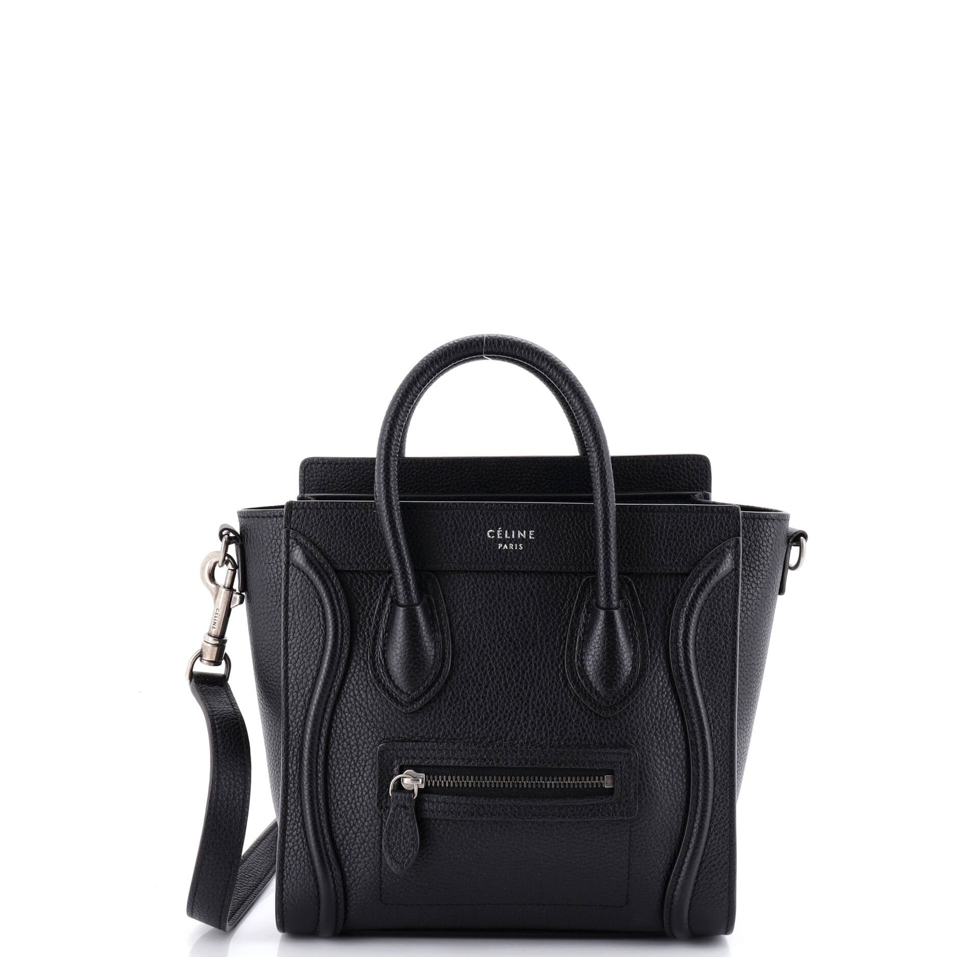 Luggage Bag Grainy Leather Nano
