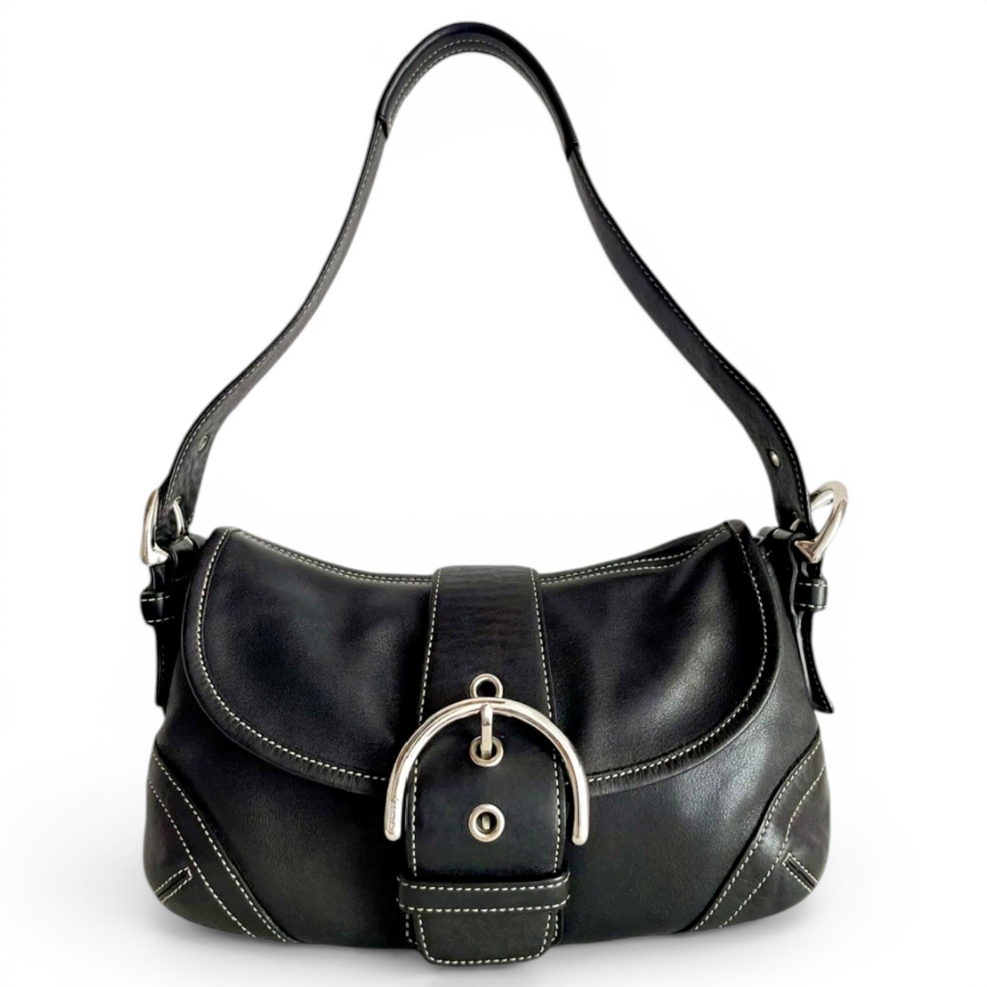 Signature Sufflette leather handbag