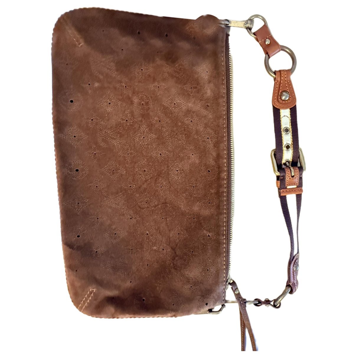 Leather clutch bag