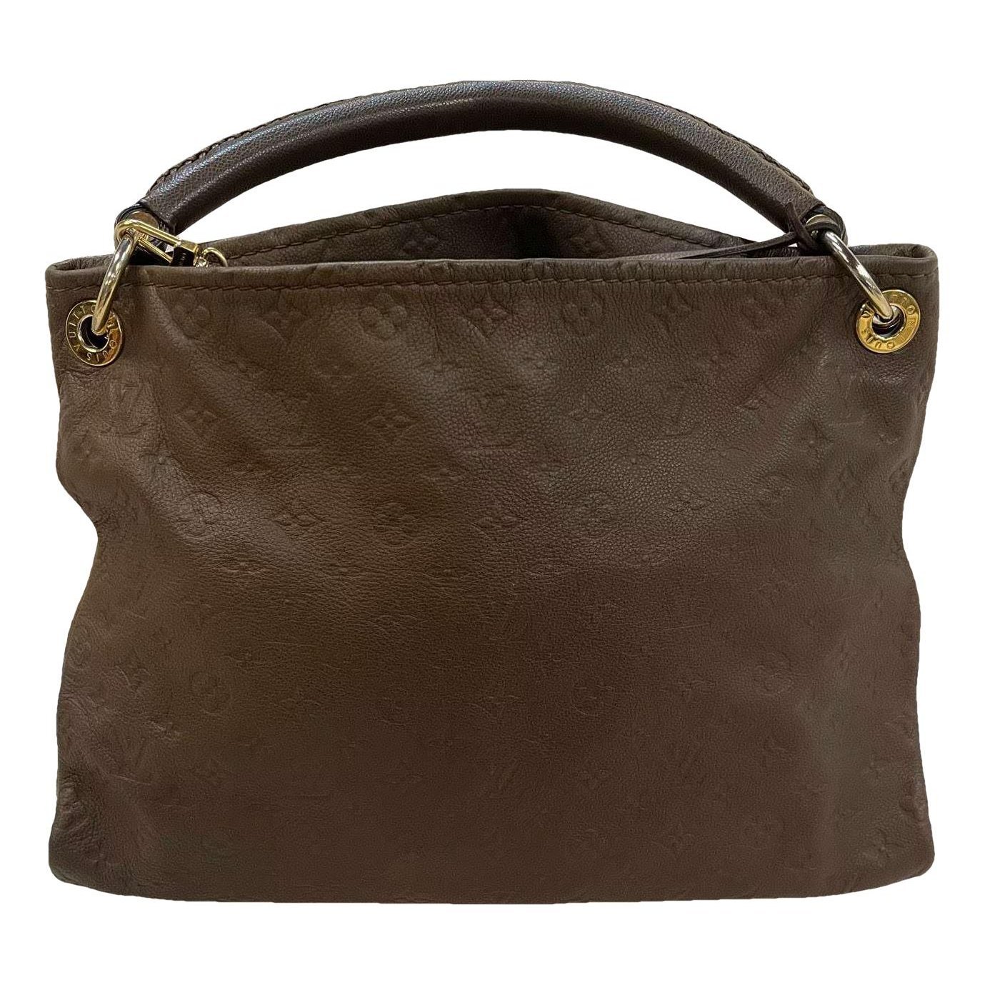 Artsy leather handbag