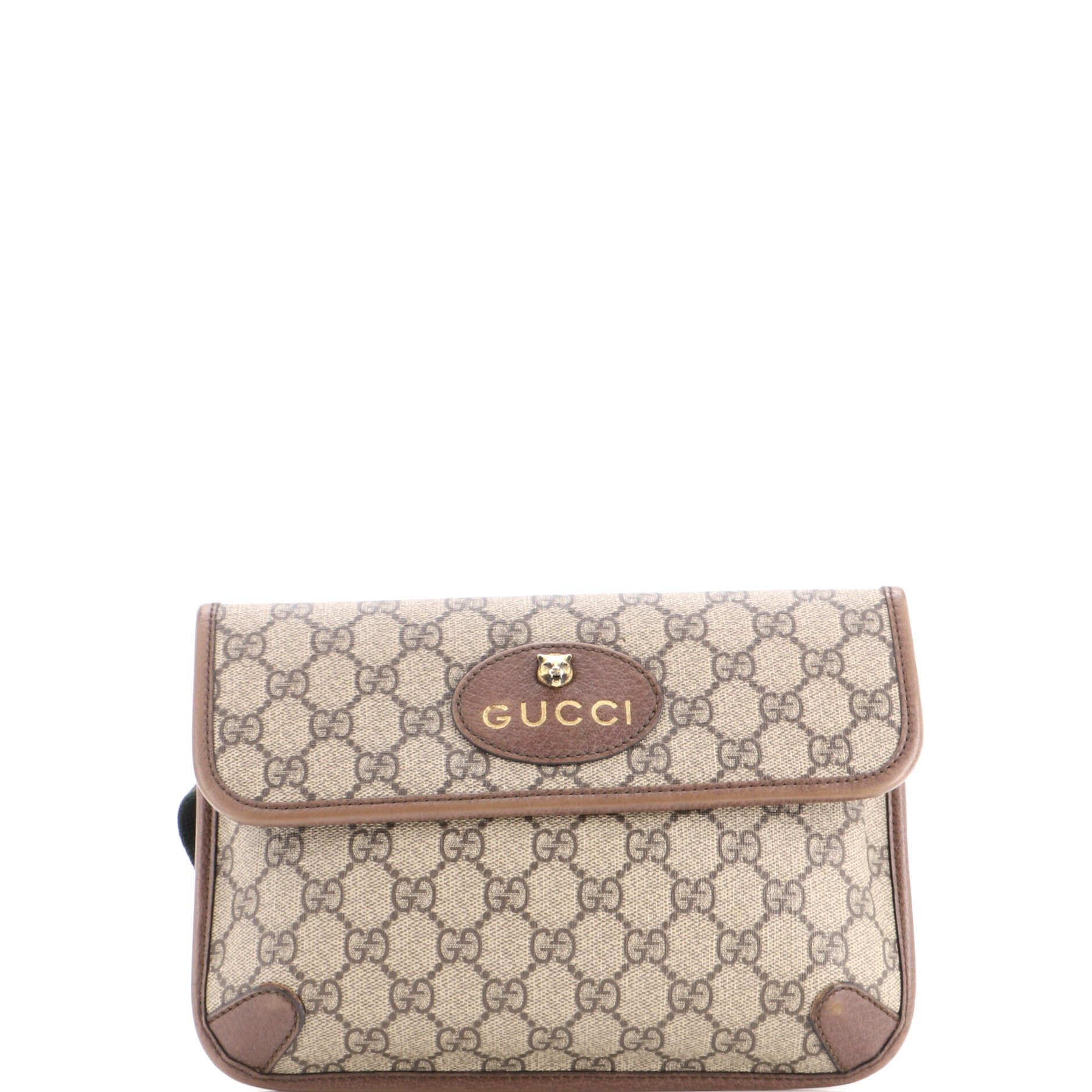 Neo Vintage Flap Belt Bag GG Coated Canvas