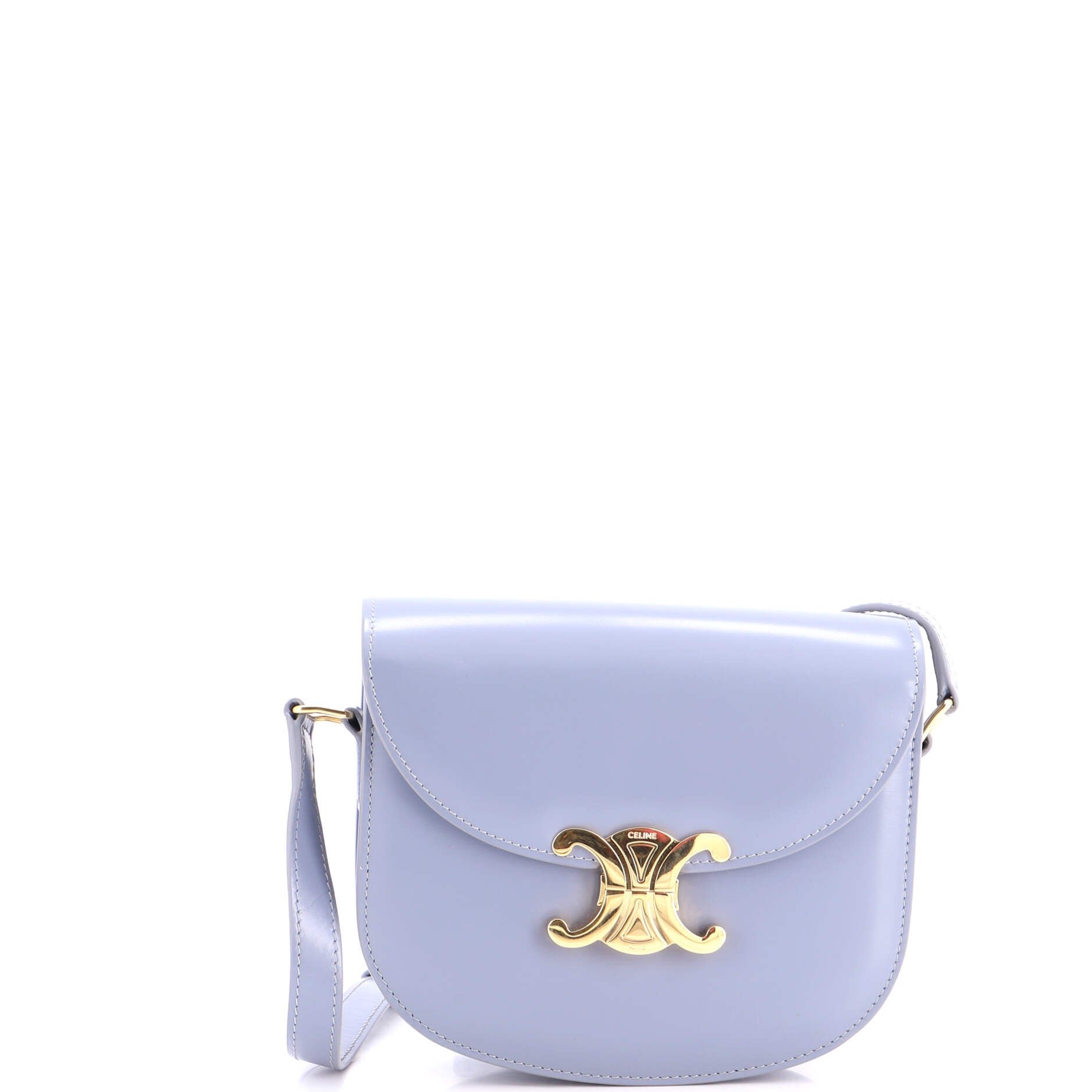 Triomphe Besace Clea Flap Bag Leather