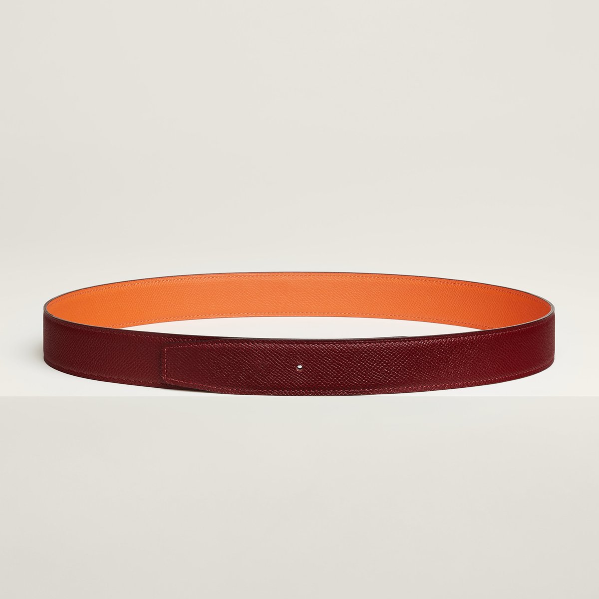 Reversible leather strap 32 mm