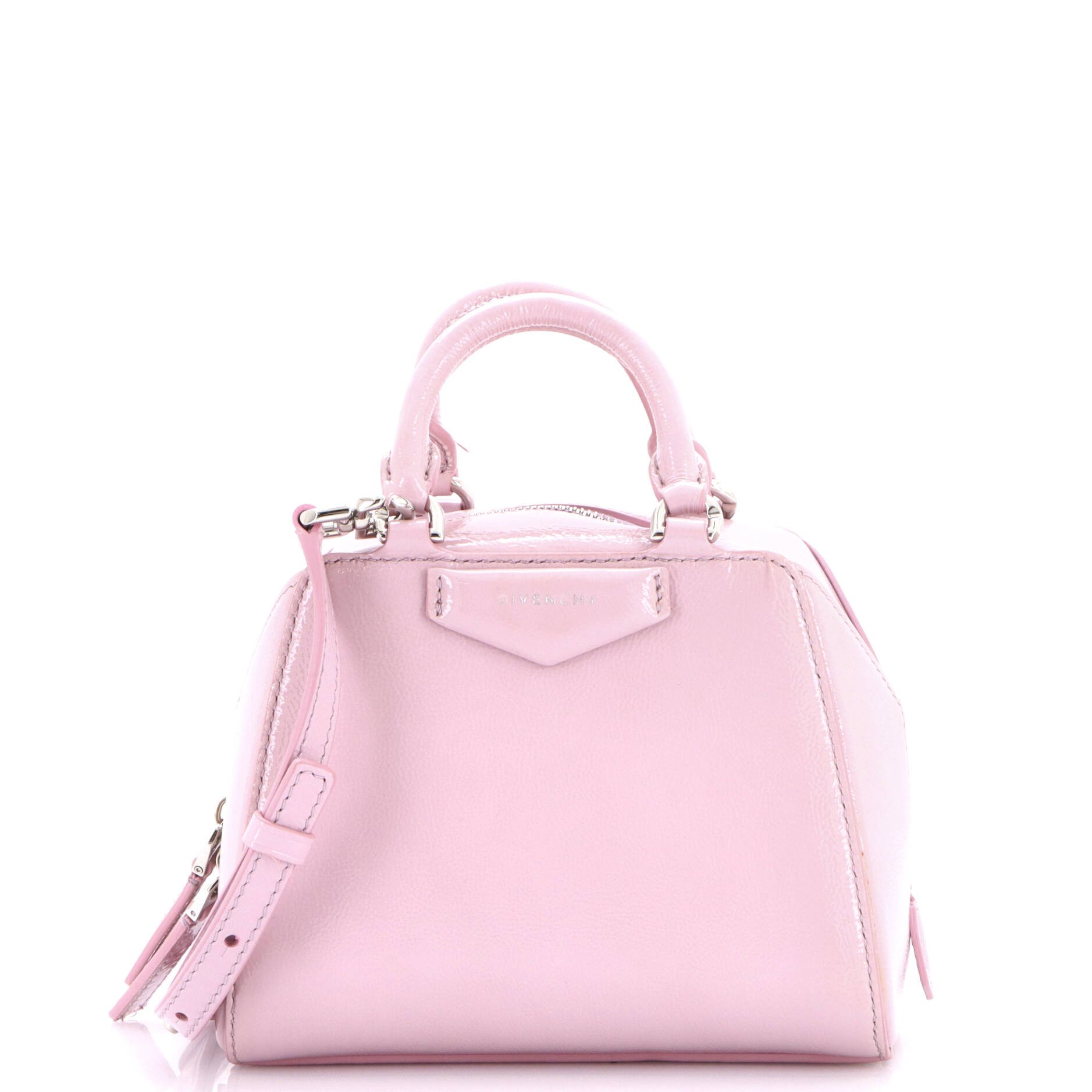 Antigona Cube Bag Leather Nano