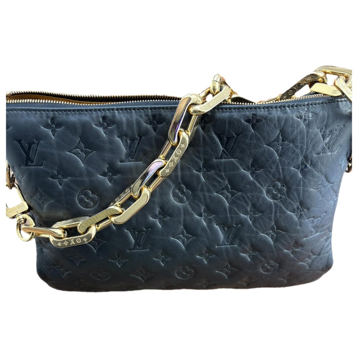 Coussin leather handbag