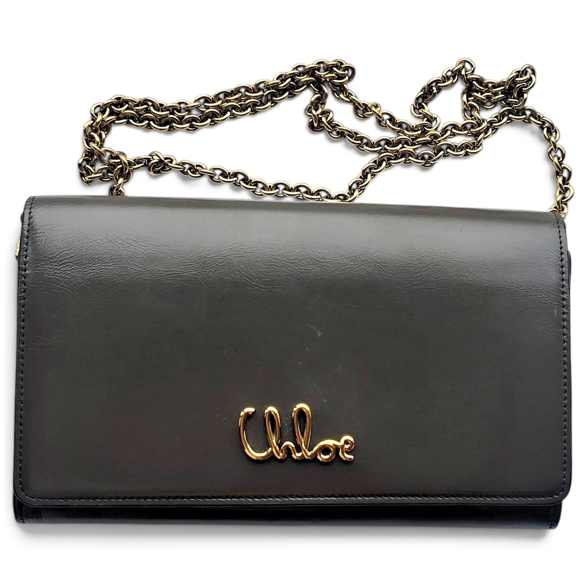 Alphabet leather handbag