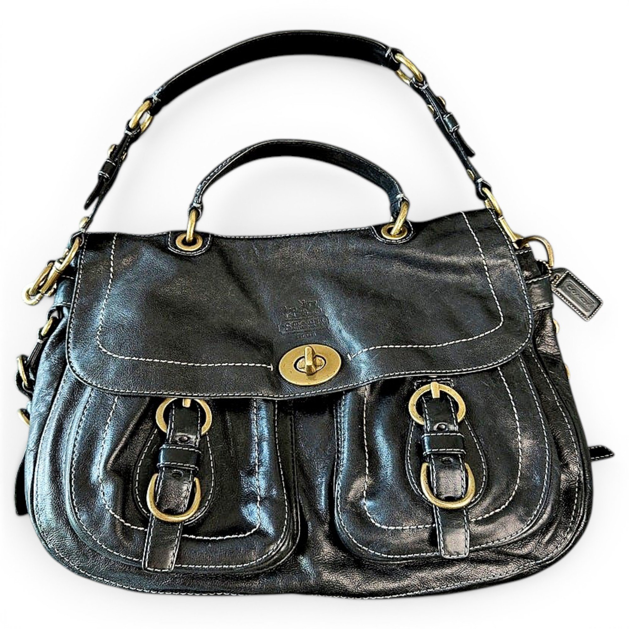 Signature Sufflette leather handbag