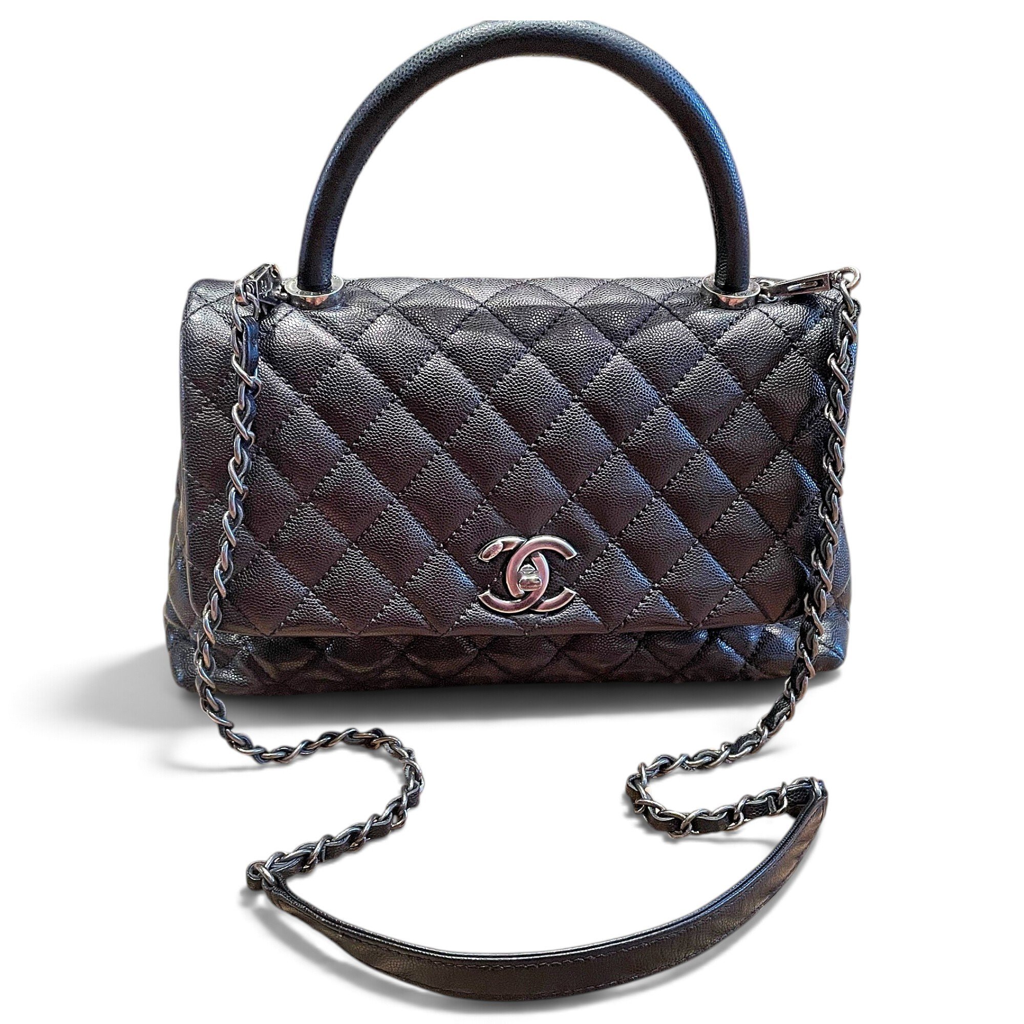 Coco Handle leather handbag