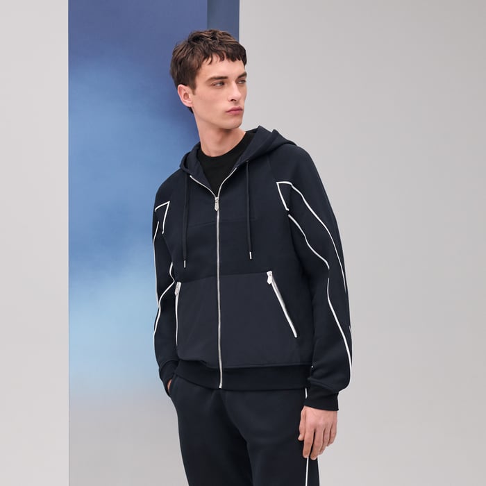 Marine Sport Capsule Zipped Hooded Sweater