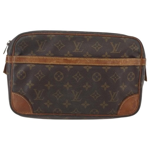 Leather clutch bag