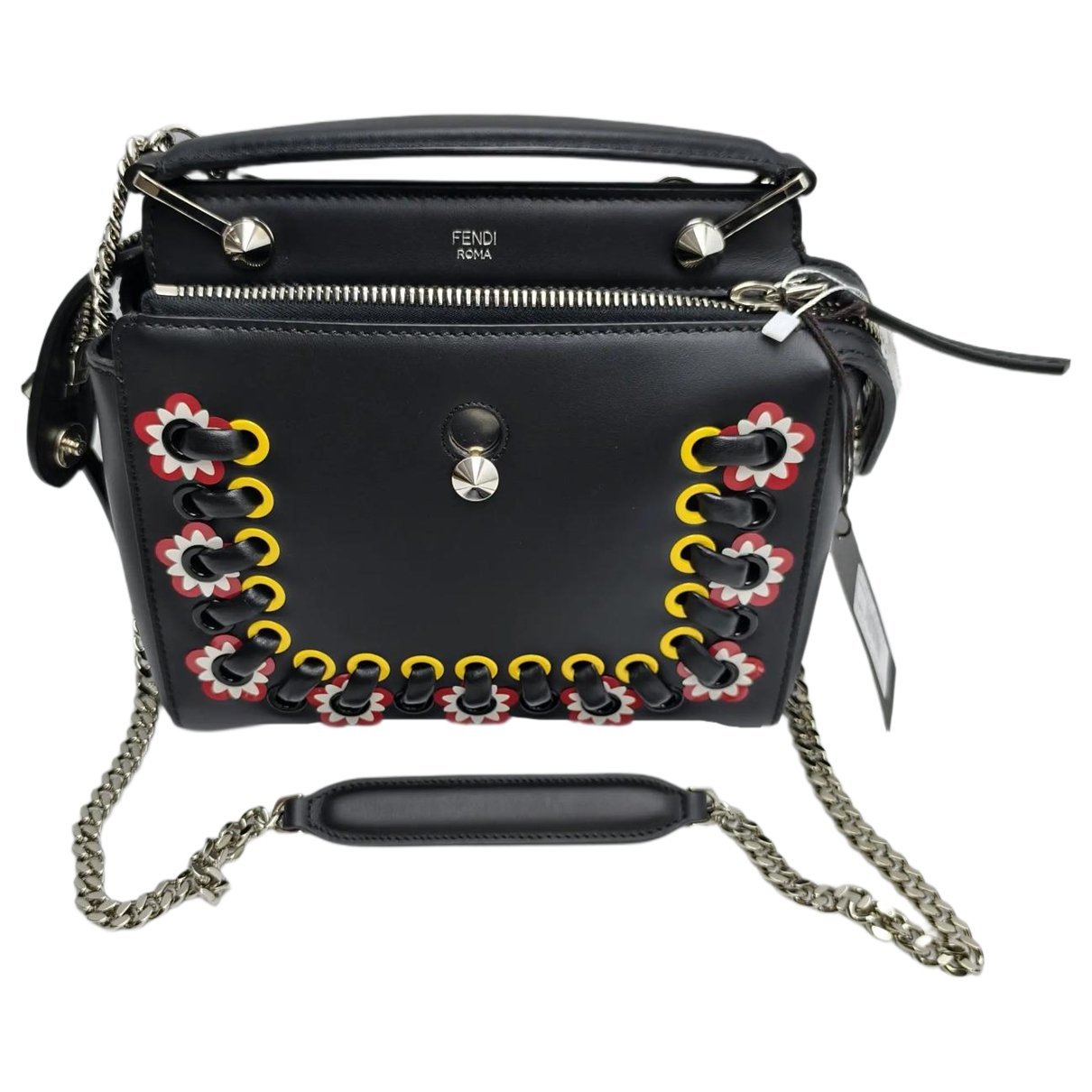 Dot Com leather handbag
