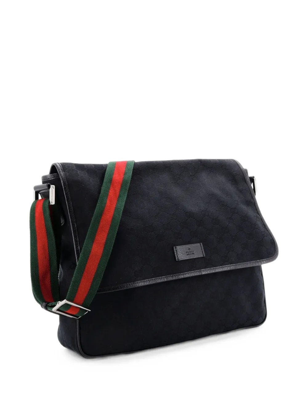 Web Strap Flap Messenger GG Canvas Medium crossbody bag