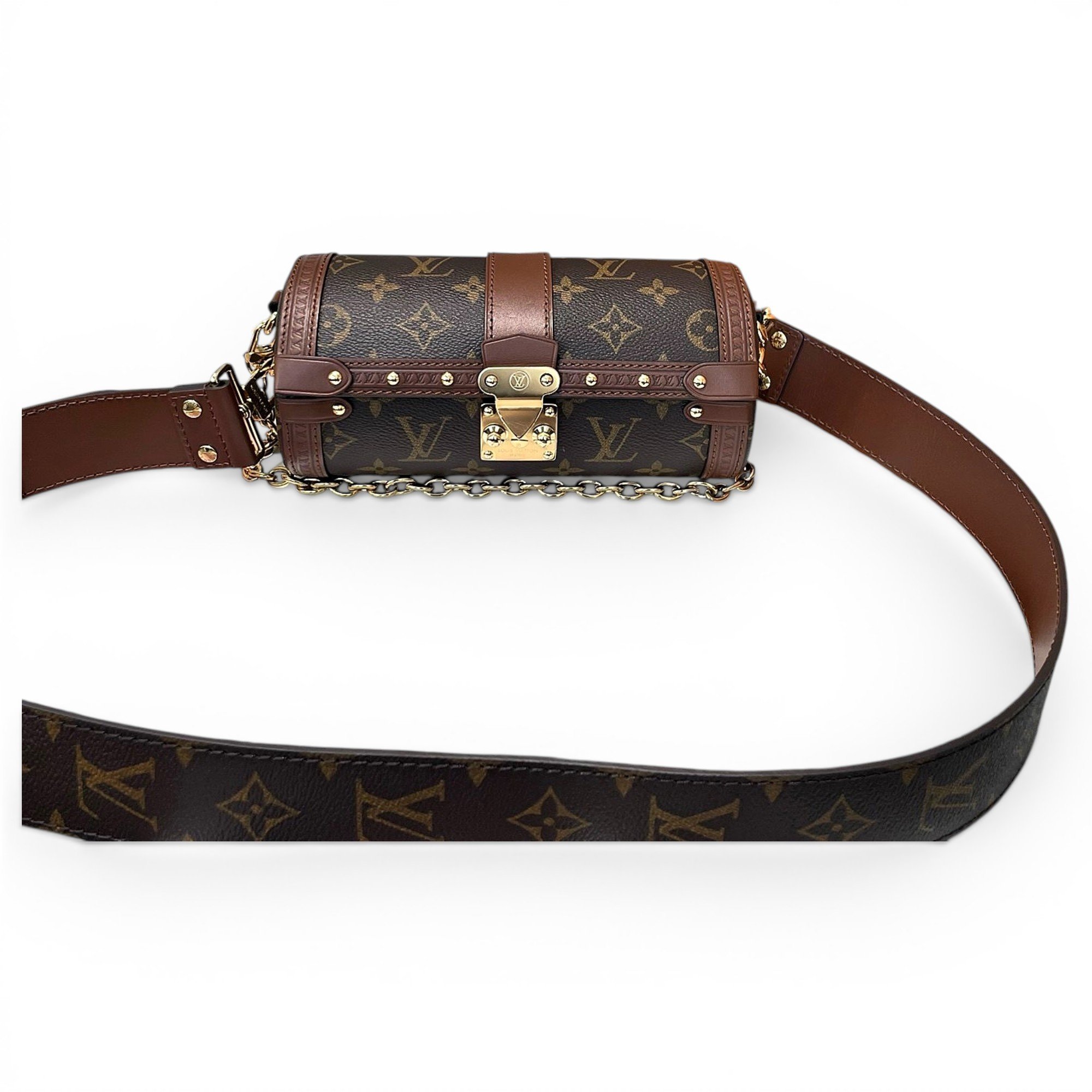 Papillon Trunk leather handbag