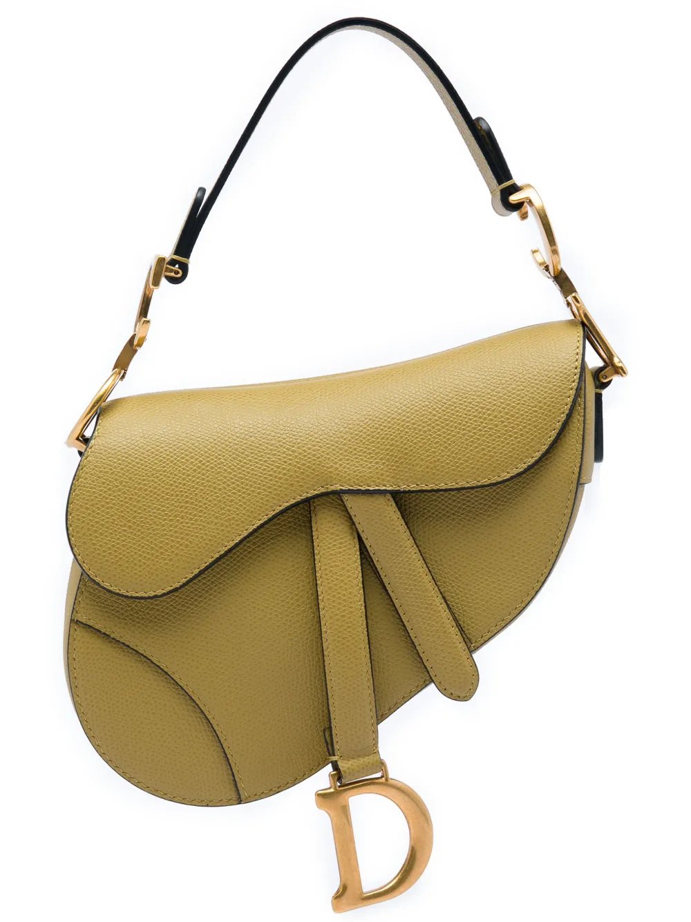 2019 Mini Grained Calfskin Saddle Bag satchel