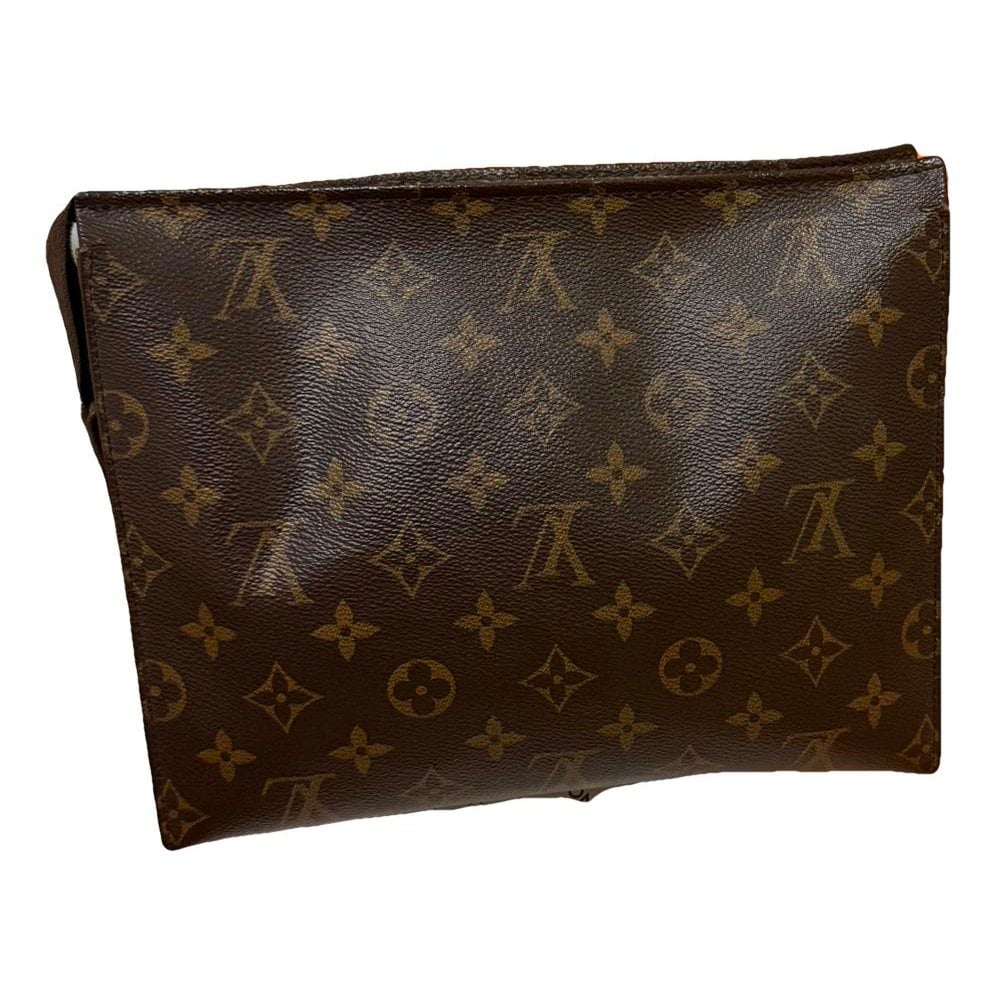 Leather clutch bag