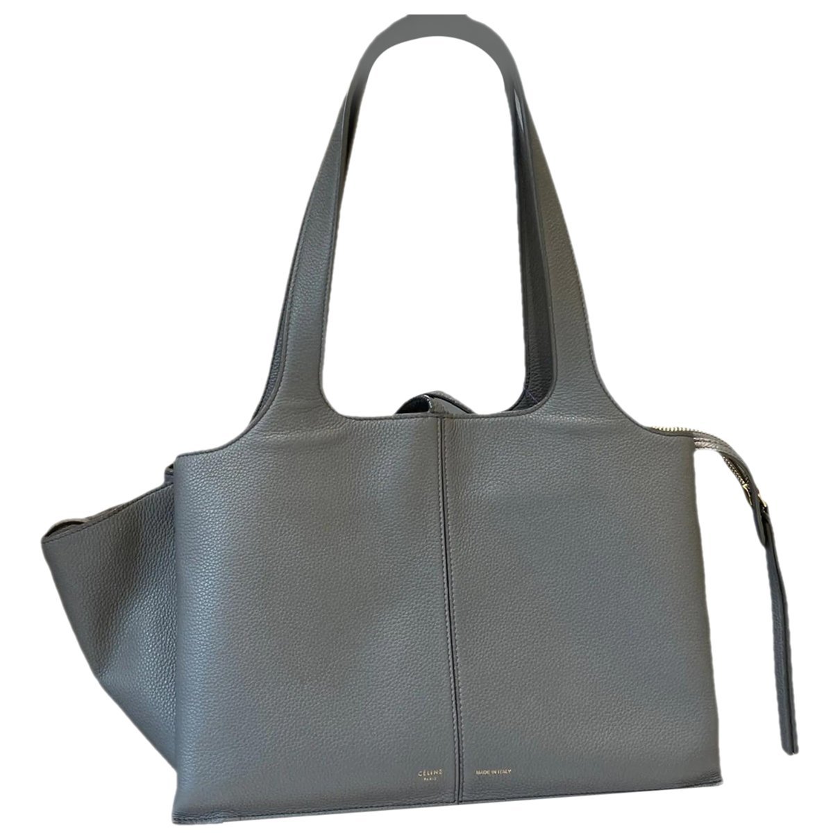 Tri-Fold leather handbag