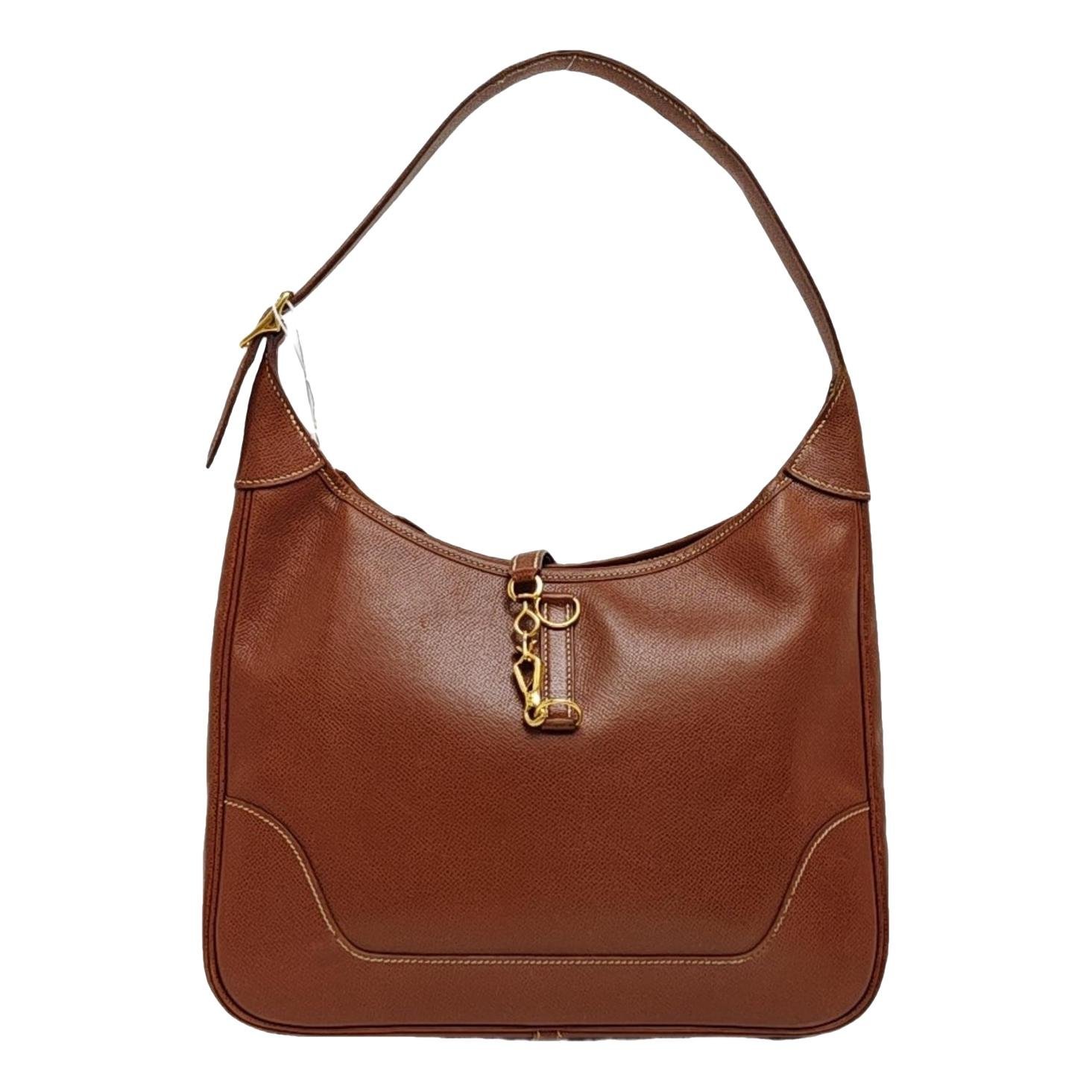 Hermes Trim Handbag Caramel