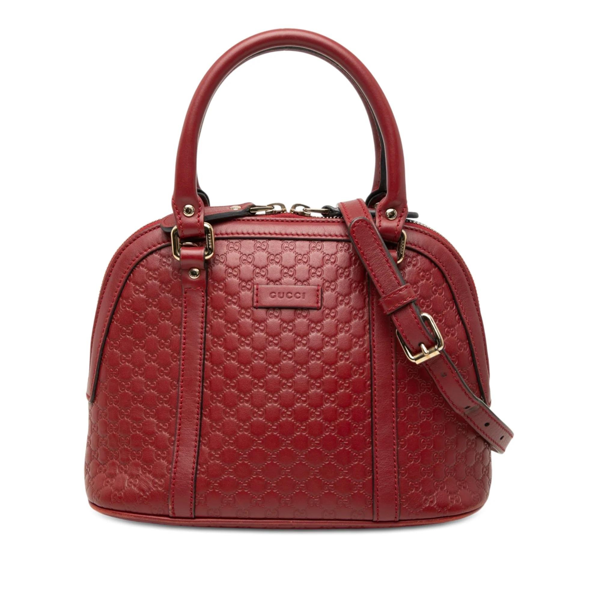 Dôme leather satchel