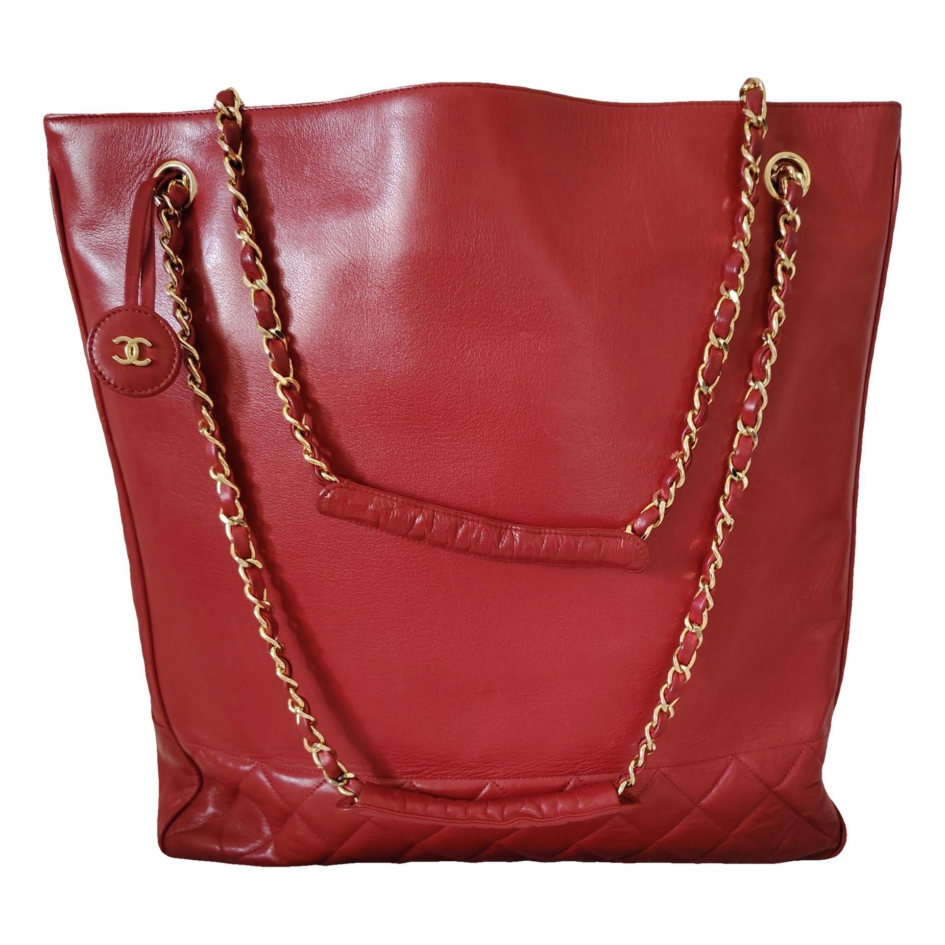 Leather tote