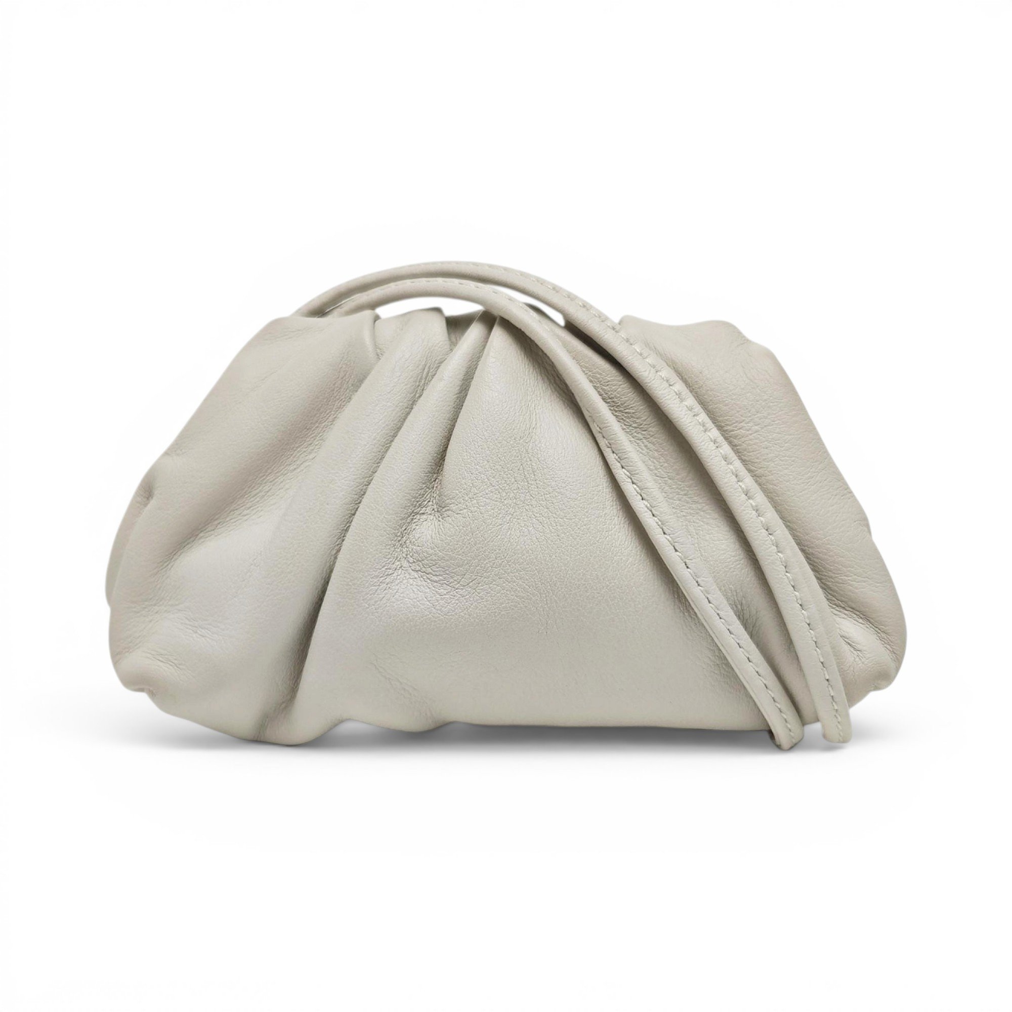 Pouch leather handbag
