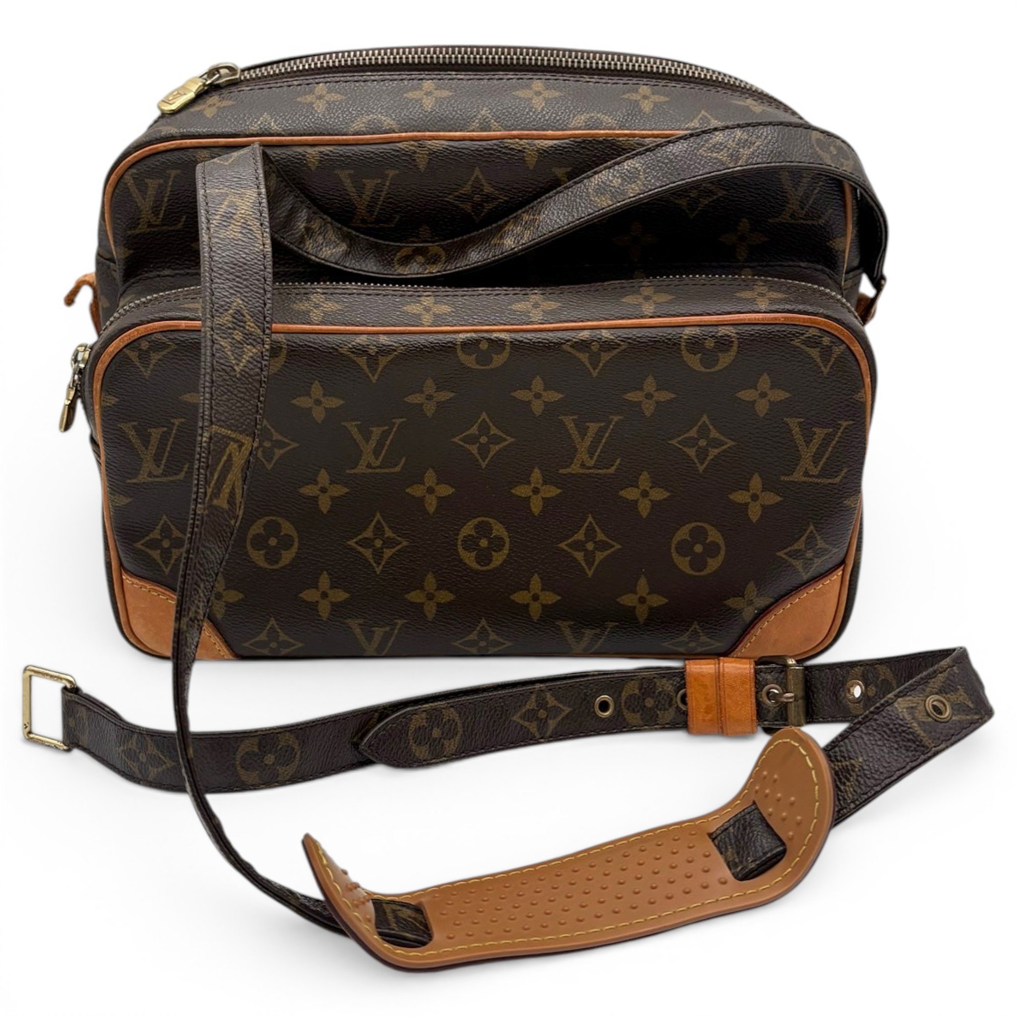 Nile leather crossbody bag