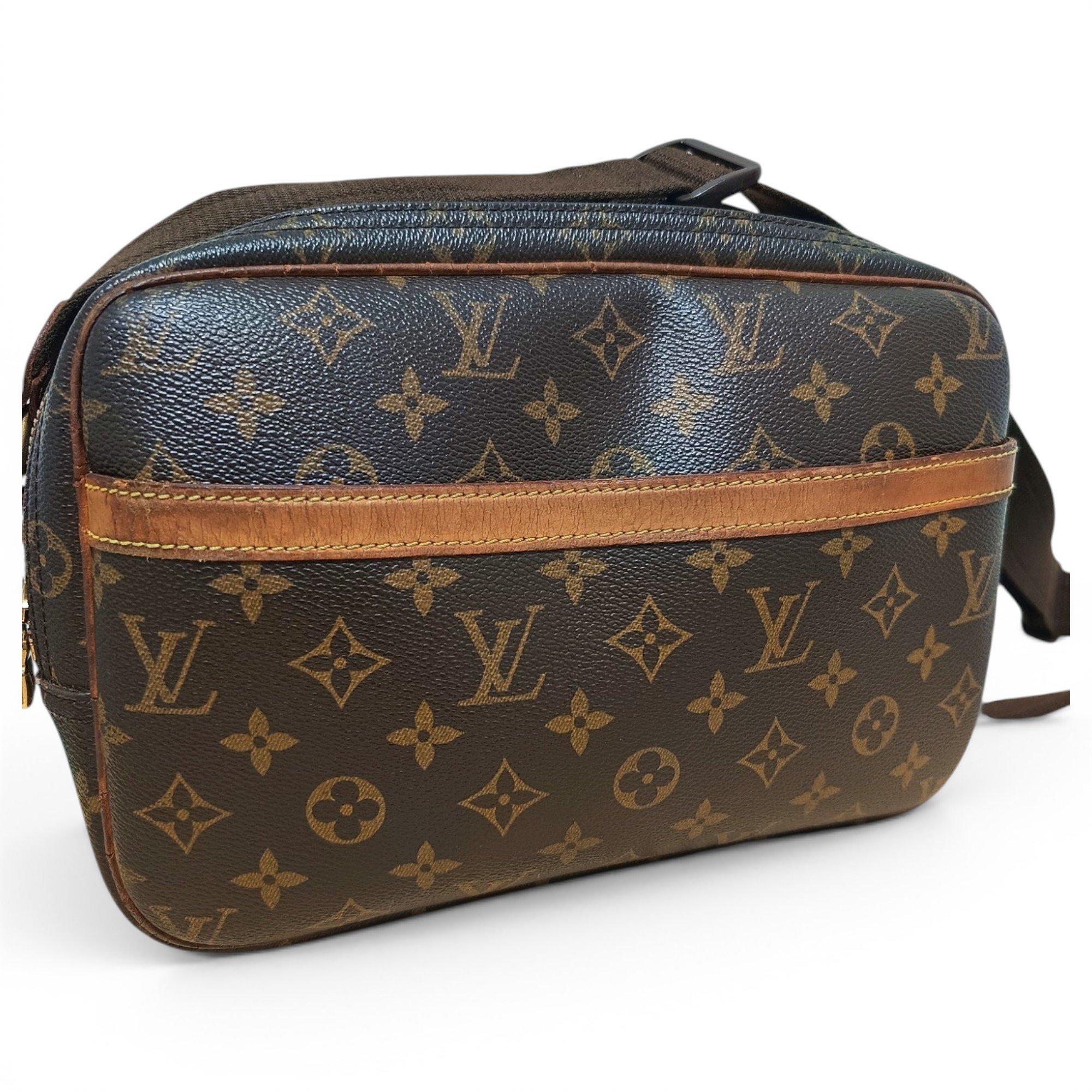 Reporter leather crossbody bag