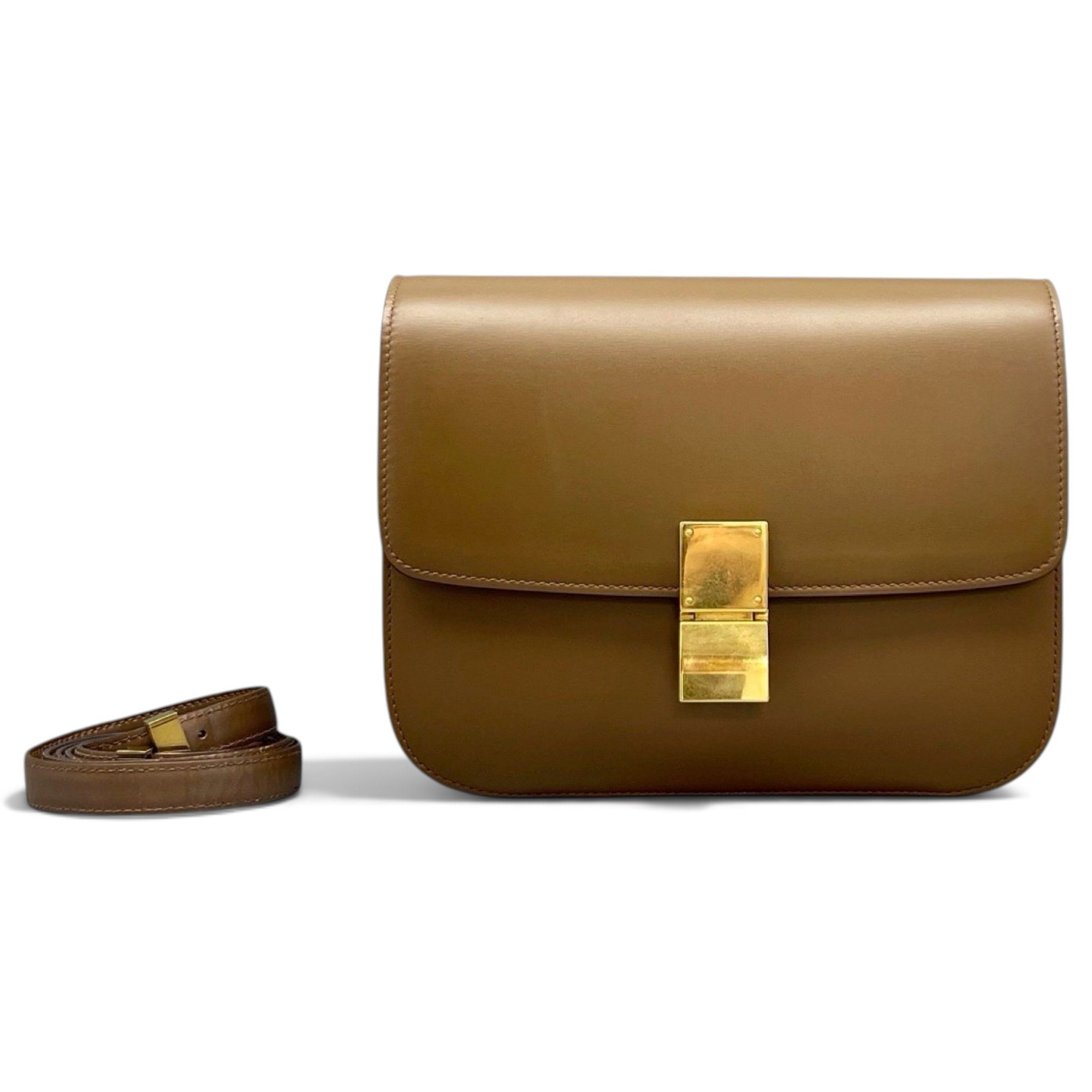 Classic leather crossbody bag
