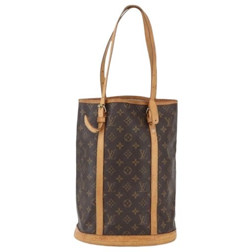 Bucket leather handbag