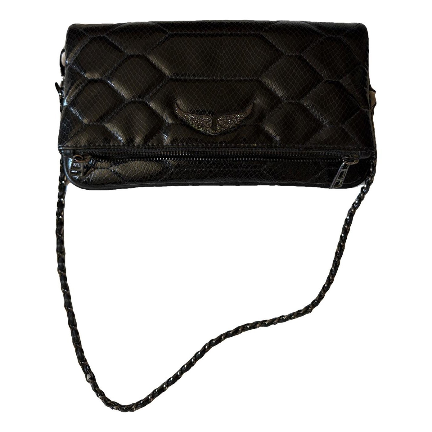 Rock leather crossbody bag