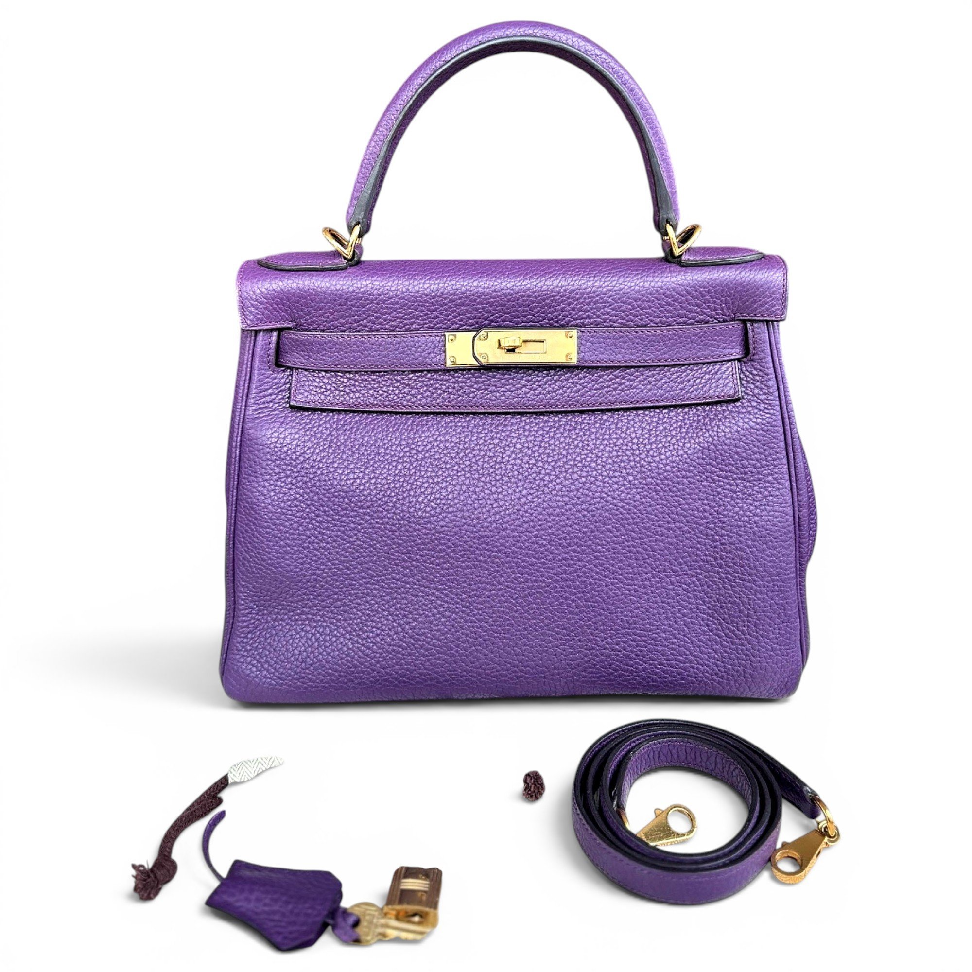 Kelly 28 leather handbag