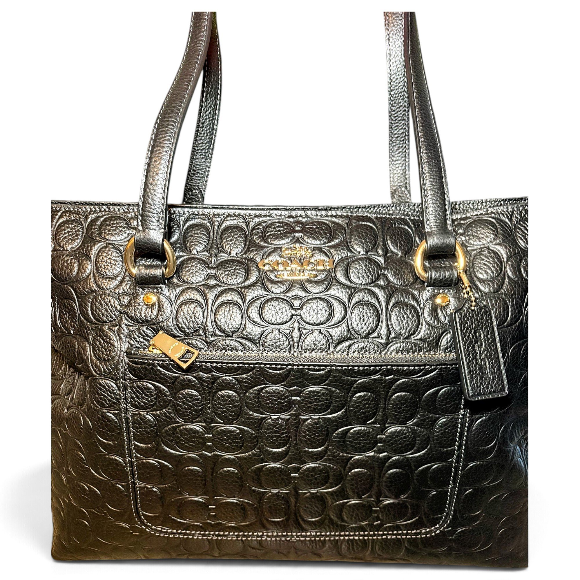 Leather tote