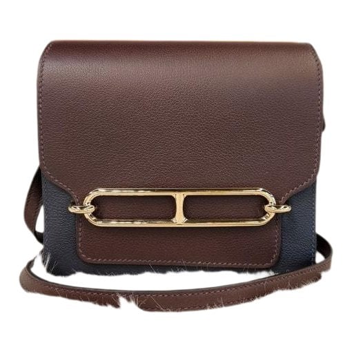 Leather clutch bag