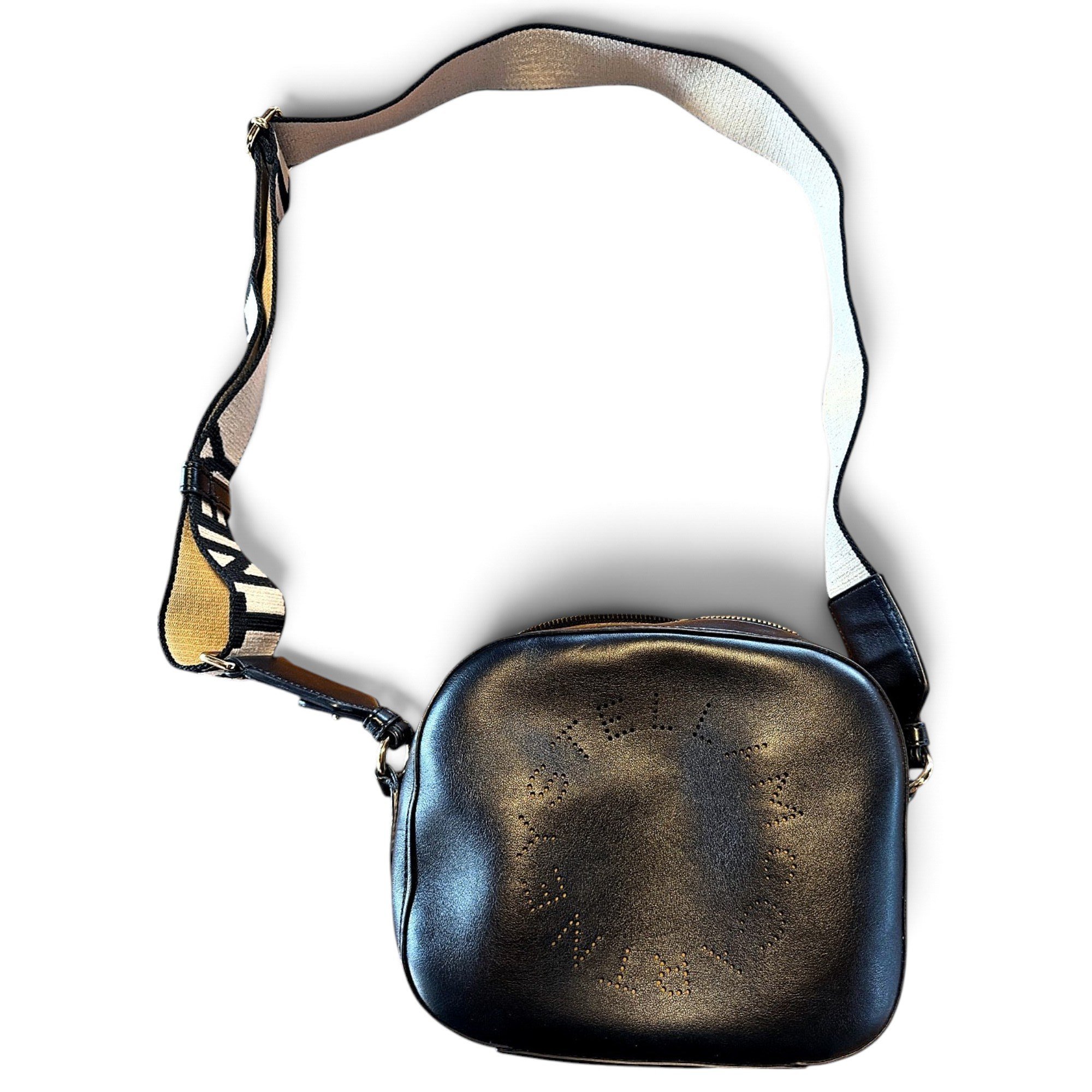 Logo vegan leather crossbody bag