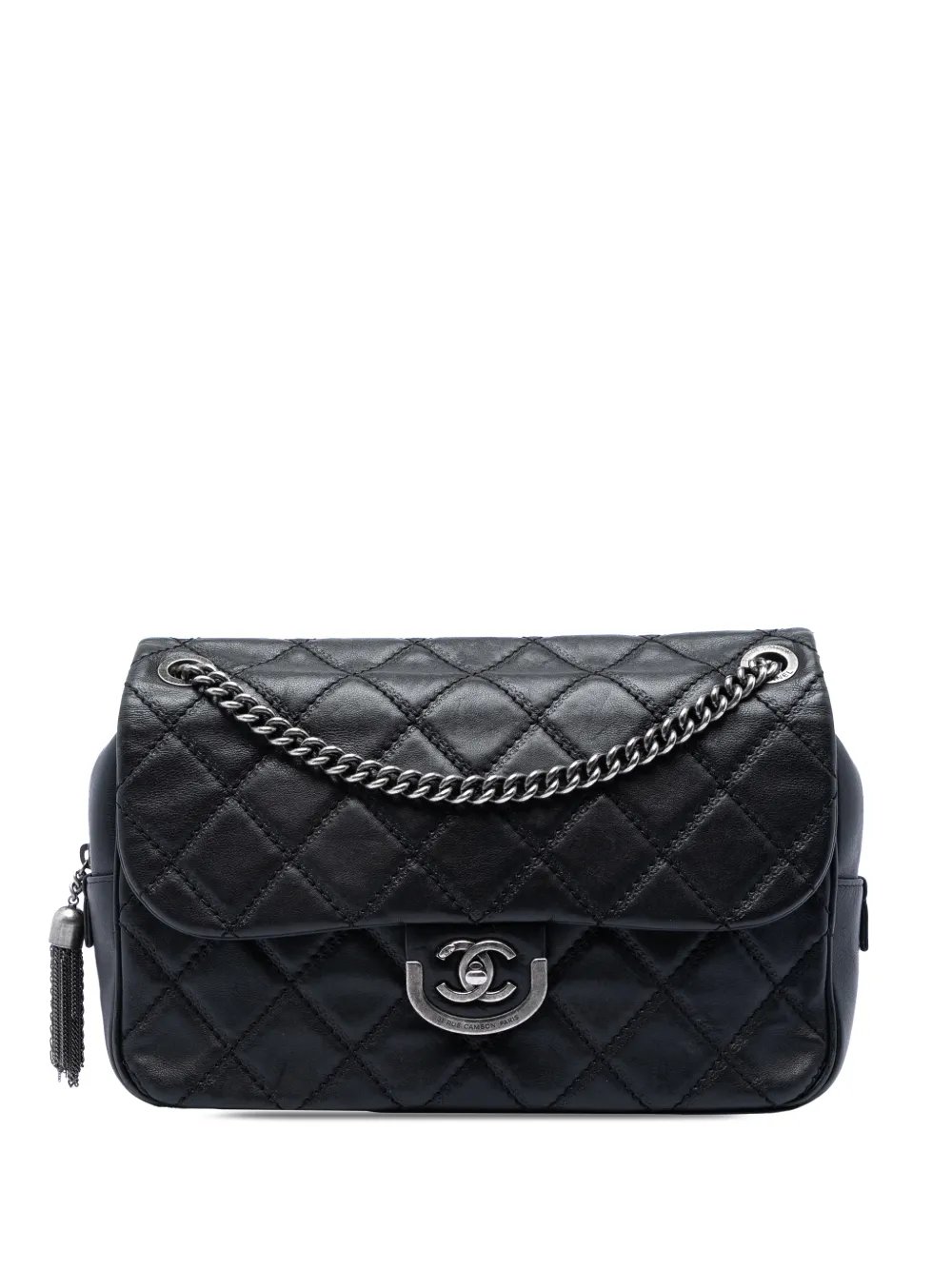 2013-2014 Paris Edinburgh Jumbo Quilted Calfskin Coco Sporran Flap shoulder bag