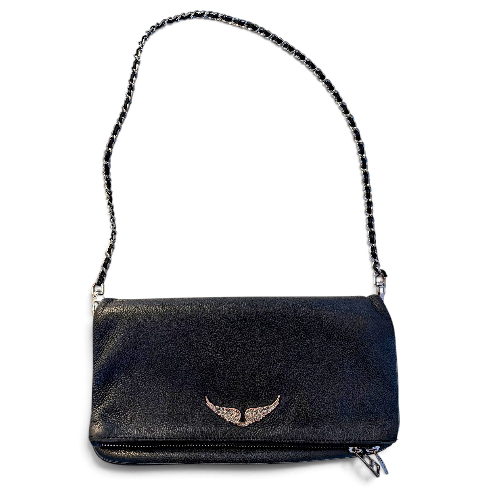 Rock leather crossbody bag