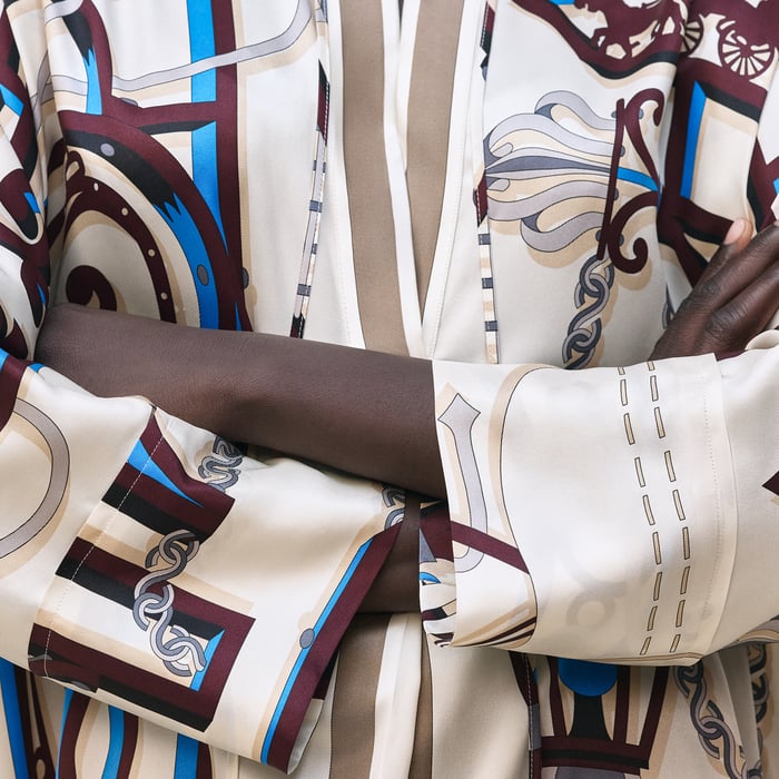 Blanc Céramique "l'Enseigne Du Sellier" Caftan